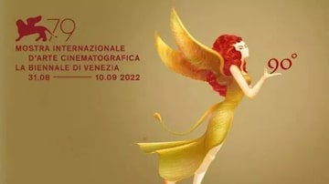 Cartaz do Festival de Veneza celebra os 90 anos do evento. Foto: Bienal de Veneza
