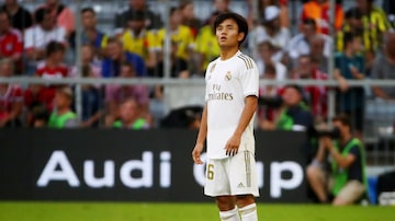Takefusa Kubo foi contratado inicialmente para defender o Real Madrid B. Foto: Michael Dalder / Reuters