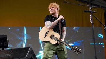 Ed Sheeran performs at the 2023 New Orleans Jazz & Heritage Festival on Saturday, April 29, 2023, at the Fair Grounds Race Course in New Orleans. (Photo by Amy Harris/Invision/AP)