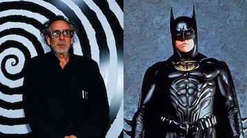 Tim Burton criticou o uso de mamilos no traje do Batman em 'Batman Eternamente', filme de 1995 que deu sequência aos dois filmes do herói que ele havia dirigido. Foto: Estadão/Marcelo Chello e Warner