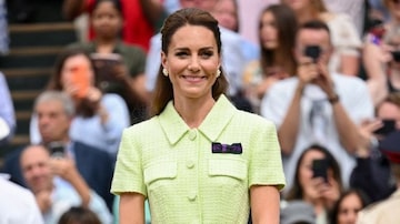 Kate Middleton no torneio de Wimbledon, na Inglaterra. Foto: Wimbledon via Instagram
