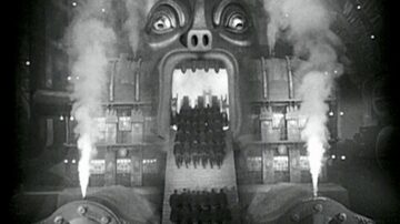 
A Máquina Moloch de Metropolis (1927) funcionando a pleno vapor.
