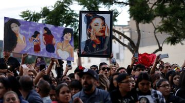 Em 2017, Selena ganhou uma estrela na Calçada da Fama em cerimônia que contou com fãs e familiares. Foto: Mario Anzuoni/Reuters