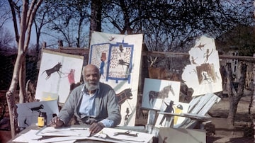 O artistaBill Traylor na década de 1940. Foto: Alabama State Council on the Arts