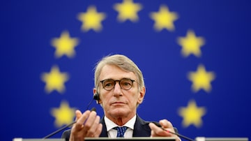 Presidente do Parlamento Europeu, David Sassoli. Foto: AP Photo/Jean-Francois Badias, Pool, File