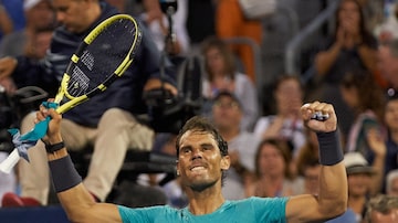 Rafael Nadal derrotou o argentino Guido Pella por dois sets a zero e garantiu classificação para as quartas de final do Masters 1000 de Montreal. Foto: Valerie Blum/EFE