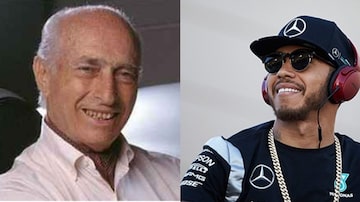 
Fangio (E) e Hamilton: incomparaveis, eles personificam a primeira e a última década da F1 (Fotos Mercedes)
