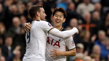 Son foi o destaque da goleada do Tottenham sobre o Millwall por 6 a 0. Foto: Matt Dunham/AP