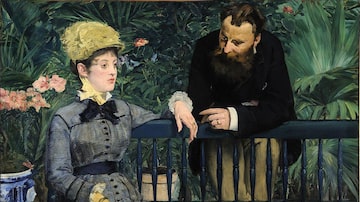 SAO PAULO CADERNO 2 ALIAS  17-05-2022 Imagem da tela "Dans la Serre', de Édouard Manet, de 1879 (Crédito: Alte Nationalgalerie de Berlim)