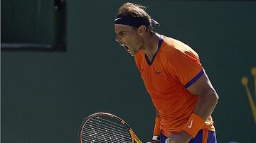 Rafael Nadal vence mais uma e está nas quartas de final de Indian Wells. Foto: Mark J. Terrill/AP