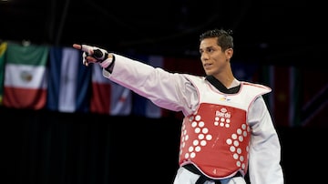 Steven Lopez, lutador de tae kwon do. Foto: Rebecca Blackwell/AP