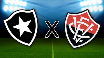 Escudos de Botafogo e Vitória. Foto: Arte/Estadão