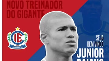 Junior Baiano é o novo técnico do Itumbiara para o Campeonato Goiano de 2019. Foto: Reprodução/Facebook/IEC - Itumbiara Esporte Clube