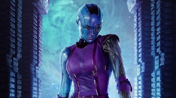 Nebulosa, interpretada por Karen Gillan, é uma ciborgue assassina em 'Guardiões da Galáxia'. Foto: Marvel Studios
