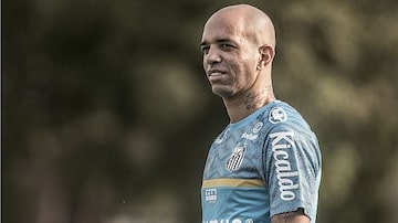 Fora dos planos de Carille: Diego Tardelli não fica no Santos em 2022. Foto: Ivan Storti/Santos