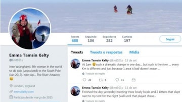 A britânica Emma Ketly fez postagens na rede social Twitter antes do desaparecimento. Foto: Reprodução / Twitter