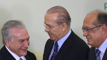 O presidente Michel Temer com o ministro do STF, Gilmar Mendes, durante cerimônia de lançamento do Plano Agro +,no Palacio do Planalto. Foto: Dida Sampaio/Estadão
