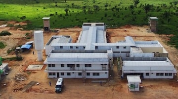 Imagem de 2016 da obra do Complexo Penitenciário de Vitória do Xingu. Foto: Osvaldo de Lima/Norte Energia