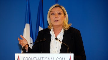 Marine Le Pen, candidata da extrema direita, tem o maior número de seguidores no Twitter e no Facebook, ultrapassando 2,5 milhões na soma das duas redes. Foto: Benoit Tessier/Reuters
