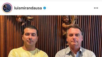 O deputado Luis Miranda publicou foto de encontro com Bolsonaro no dia 20 de março. Foto: Reprodução/Instagram Luis Miranda