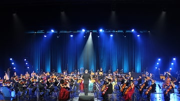 Orquestra Sinfônica Heliópolis, que pertence ao Instituto Baccarelli,em concerto no Auditório Ibirapuera. Foto: Priscila Corderi/Divulgação
