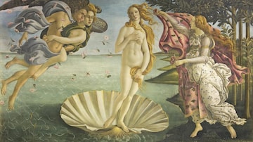 O Nascimento de Vênus, de Botticelli, na Galleria degli Uffizi. Foto: Galleria degli Uffizi