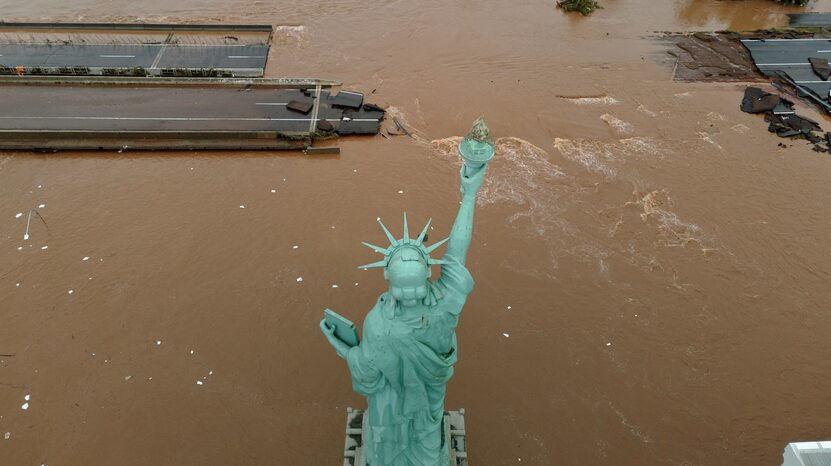 Rio Grande do Sul enfrenta o pior desastre climático da sua história. Foto: Jeff Botega/Agencia RBS via REUTERS 