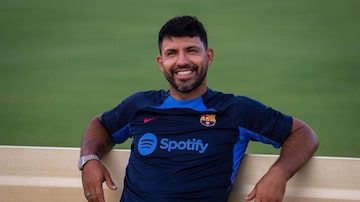 Kun Agüero com a camisa do Barcelona. Foto: Kun Agüero via Instagram