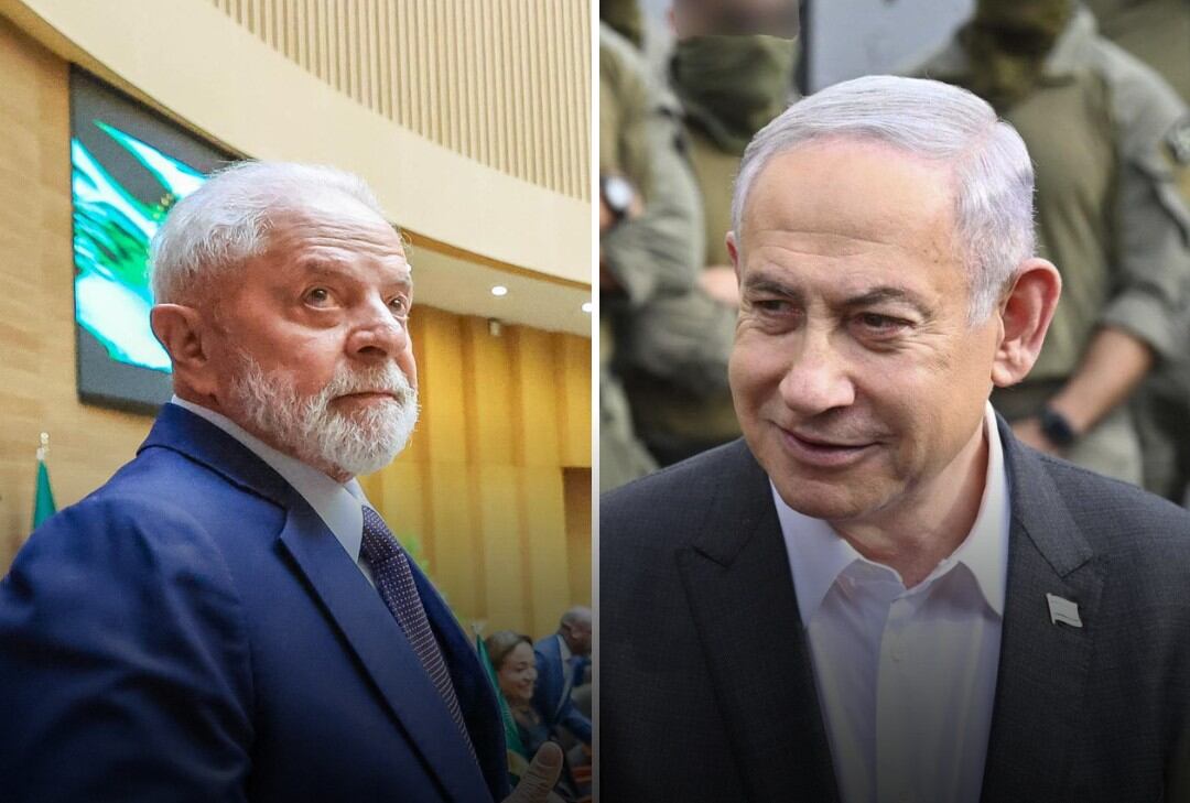 Presidente Lula e primeiro-ministro de Israel, Benjamin Netanyahu