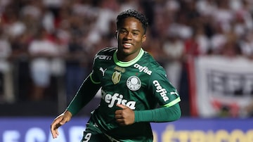 Endrick tem sido pouco utilizado por Abel Ferreira no Palmeiras. Foto: Cesar Greco/Palmeiras