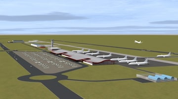 Projeto de novo aeroporto prevê pista com 2 mil metros de extensão. Foto: Divulgação | Prefeitura de Olímpia