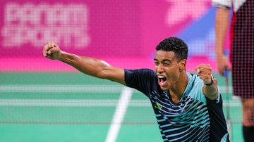 Ygor Coelho fez história ao se tornar o primeiro brasileiro a conseguir classificação para a final do badminton nos Jogos Pan-Americanos. Foto: Abelardo Mendes Jr/ rededoesporte.gov.br