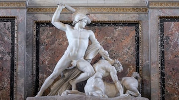 
"Teseu lutando contra o Centauro", Antonio Canova, 1805, Kunsthistorisches Museum, Viena.

