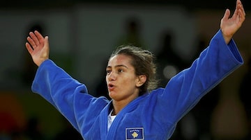 Majlinda Kelmendi ganhou o ouro no judô nos Jogos Olímpicos do Rio, em 2016. Foto: Toru Hanai/Reuters