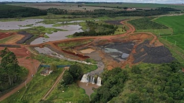 
Começa a construção de barragem no Rio Pardo. Foto Prefeitura de Botucatu/Divulgação.
