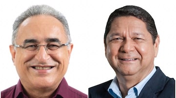 Os candidatos Edmilson Rodrigues (PSOL) e Delegado Eguchi (PATRIOTA). Foto: Divulgação/ Tribunal Superior Eleitoral