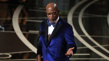Samuel L. Jackson apresenta um prêmio no Oscar 2017. Foto: Lucy Nicholson/Reuters