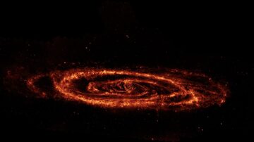 Galáxia Andrômeda. Foto: NASA-JPL/Spitzer