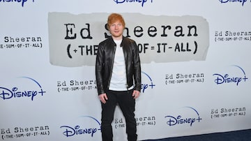 Ed Sheeran chega para a première de seu documentário "Ed Sheeran: The Sum of It All", em Nova York