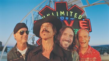 A banda Red Hot Chilli Peppers vai ganhar uma estrela na Calçada da Fama de Hollywood. Próximo álbum do grupo, 'Unlimited Love', é o primeiro desde 2016 e tem estreia prevista para 1º de abril. Foto: Instagram/ @chilipeppers