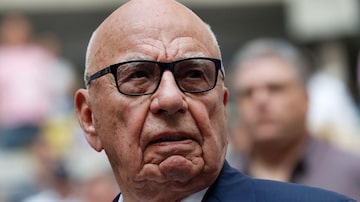 O magnata da mídia Rupert Murdoch, que vai se casar pela quinta vez, aos 92 anos. 