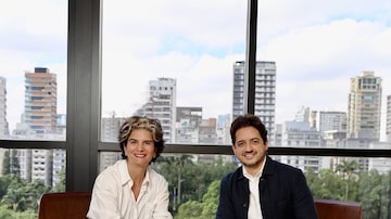 Fernanda Feitosa, fundadora e diretora executiva da SP-Arte e Carlos Jereissati Filho, executivo à frente do Iguatemi. Foto: nicolas calligaro
