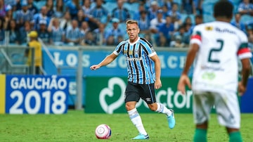 Arthur, volante do Grêmio. Foto: Lucas Uebel/Grêmio FBPA