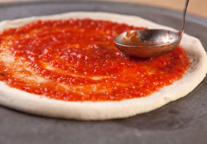 Molho de tomate para pizza.