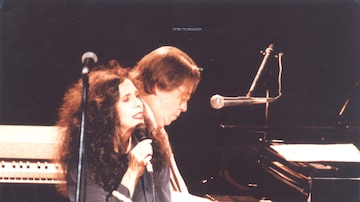 Gal Costa e Tom Jobim se apresentam no Free Jazz Festival, em 1993. Foto: Protásio Nene/Estadão