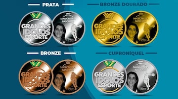 Medalhas de Magic Paula já estão disponíveis para pré-venda. Foto: Divulgação