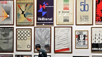Cartazes históricos da Bienal de São Paulo. Foto: Clayton de Souza/Estadão