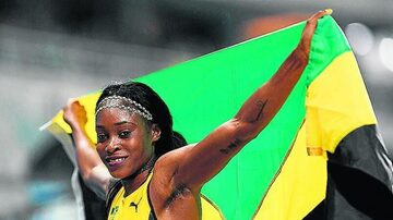 Elainefoiouro nos 100me impediu o tri olímpico deShelly-Ann Fraser-Pryce. Foto: JOHANNES EISELE | AFP