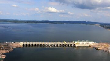 Reservatórioda hidrelétrica de Belo Monte, no Pará. Foto: Marcos Corrêa/PR - 27/11/2019