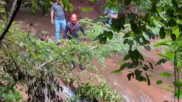Três jovens morrem após cabeça d’água atingir cachoeira em Paranavaí, dizem bombeiros; uma está desaparecida — Foto: Eduardo Ortiz. Foto: Eduardo Ortiz